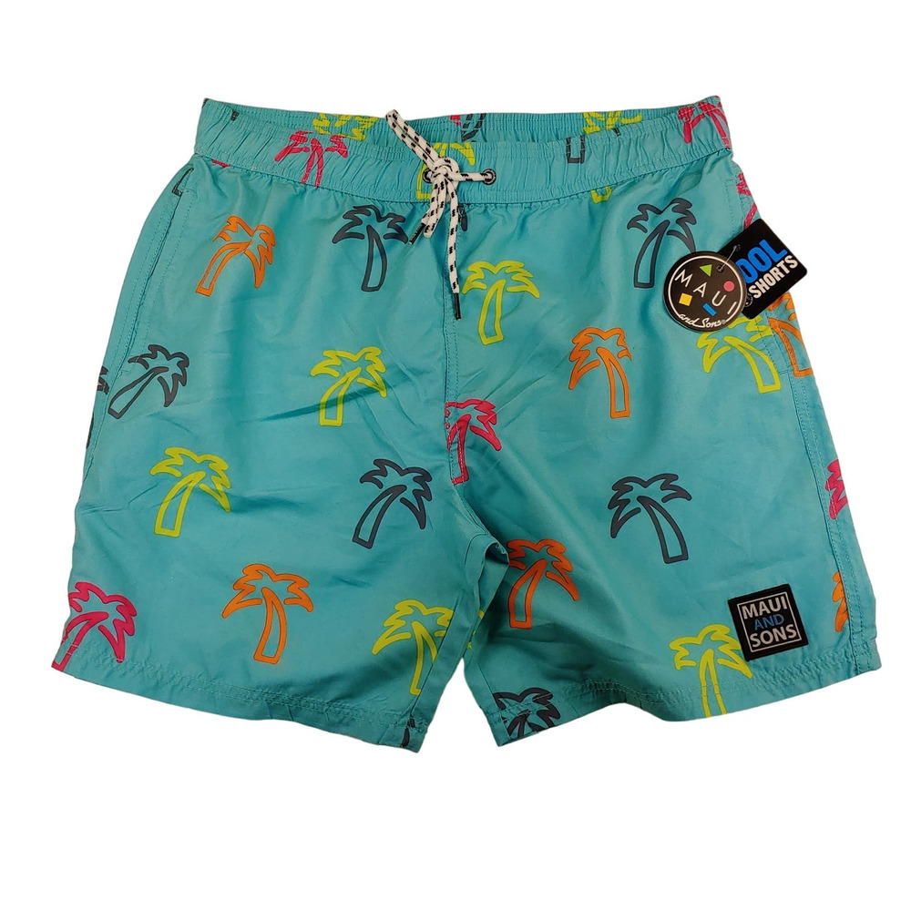 Maui and Sons Mens Swim Pool Shorts Large